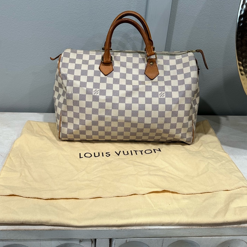 Louis Vuitton Damier Azur Speedy 35 - Picture 16 of 17